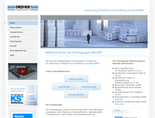 Tablet Screenshot of dreher-bau.de
